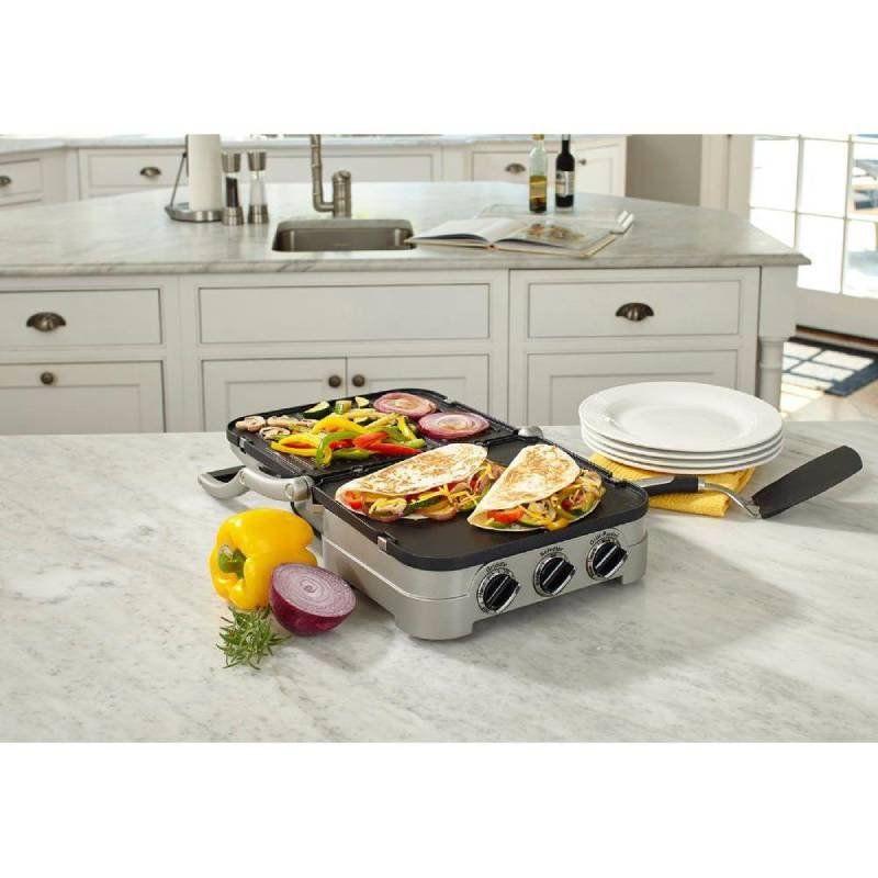 Grill e Chapa Elétrica Cuisinart Griddler GR-4NCBR 1500W 127V Aço